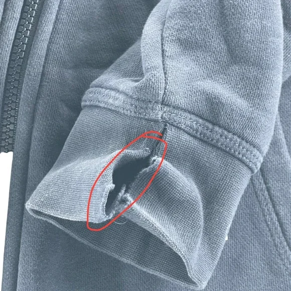 Nike Full Zip Hoodie‎ Mens Large NAVY Sweatshirt Jacket Activewear heavy - Picture 5 of 7